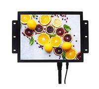 VSDISPLAY Monitor industrial VS121ZJ01 de 12.1 pulgadas 800x600 700nit TFT con puerto HD-MI DVI VGA, altavoces duales integrados, carcasa de metal con soporte