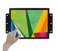 VSDISPLAY Monitor LCD de 12.1 Pulgadas, 1024 x 768 4:3 600 nits, Pantalla táctil capacitiva de 10 Puntos, Entrada de Audio y vídeo VGA DVI