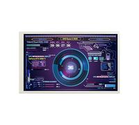 VSDISPLAY Monitor LCD de temperatura de computadora de 10.1 pulgadas, 1280 x 800 pulgadas, pantalla de PC, compatible con editor de temas, imagen dinámica, papel tapiz, monitoreo de datos RAM, CPU GPU