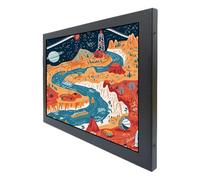 VSDISPLAY Monitor LCD IPS de 9.7 Pulgadas y 10 Pulgadas 1024x768 4:3 300 nits, Entrada VGA CVBS Carcasa metálica con Soportes