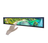 VSDISPLAY Monitor LCD portátil de 24 Pulgadas y 1920x360 con Barra Estirada Monitor LCD táctil con Placa Base Android 11, Compatible con reproducción y Copia automáticas de vídeo.