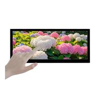 VSDISPLAY Monitor LCD táctil de 10,3 Pulgadas (1920x720) | Pantalla publicitaria USB de 850 nits | Copia y reproducción automáticas, rotación de 270 Grados