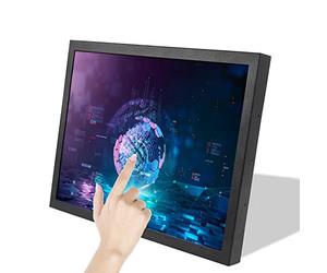 VSDISPLAY Monitor táctil Industrial de 17 Pulgadas, Pantalla LCD de 17 Pulgadas, 1280 x 1024, 1000 nit, TFT con Sensor táctil resistivo VGA DVI