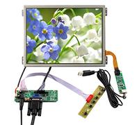 VSDISPLAY Panel de Pantalla táctil Resistente IPS de 10.4 Pulgadas 1024 x 768 y Placa controladora LCD VGA LVDs
