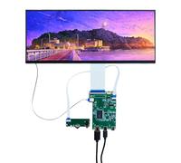 VSDISPLAY Pantalla LCD 2K de 12.3 pulgadas 2400 x 900 con tablero de control LCD HD-MI tipo C para monitor de coche, gabinete de juegos, pantalla secundaria de PC