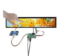 VSDISPLAY Pantalla LCD capacitiva IPS DV240FBM-NB0 de 24 Pulgadas, 1920 x 360 Pulgadas, con Placa controladora USB soporta rotación de 180 Grados