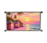 VSDISPLAY Pantalla LCD con sensor táctil resistivo de 15.6 pulgadas, 1920 x 1080, carcasa trasera de metal, entrada de video H/D DVI VGA