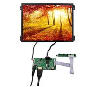 VSDISPLAY Pantalla LCD IPS de 10.4 Pulgadas 1024X768 4:3 600nit VS104T-004A y Placa de Control LCD de Ajuste automático de Brillo USB, para Pantalla de Monitor DIY