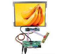 VSDISPLAY Pantalla LCD IPS de 12,1 Pulgadas 1024 x 768 4:3 1000 nits, y VGA DVI Audio LVDs, Placa controladora de 20 Pines