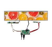 VSDISPLAY Pantalla LCD IPS de 1920 x 360 Pulgadas DV190FBM-NB0 de 30 Pines de Ancho y Tarjeta USB SD LVD, Placa de Conductor, Multimedia Compatible con MP4