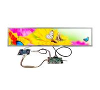 VSDISPLAY Pantalla LCD IPS de 28 Pulgadas 1920 x 360 DV280FBM-NB2 51 Pines 700nit de Alto Brillo y Tarjeta SD USB LVDs, Multimedia soporta MP4