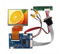 VSDISPLAY Pantalla LCD IPS de 3.5 Pulgadas 640X480 400nit VS035T-001AT y Placa controladora VGA 2AV VS-TY54-V1