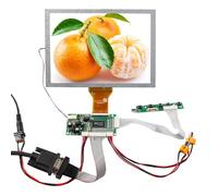 VSDISPLAY Pantalla LCD TTL de 8 Pulgadas EJ080NA-05A 800X600 TTL y Placa controladora VGA 2AV de 50 Pines