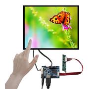 VSDISPLAY Pantalla táctil LCD capacitiva de 12.1 Pulgadas 1024x768 y Audio LVDs Driver Board 20 Pines