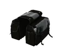 VSESTCDPB Alforjas De Lona Impermeables para Motocicleta para Royal Enfield Alforja Lateral de Moto(Negro)