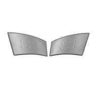VSESTCDPB Cubierta Manija Interior Gris Hebilla Puerta Cubierta Pasamanos Base Reposabrazos Puerta Negro para Peugeot 107 2005-2014 Manija Interior Puerta(Right Gray Cover Left Right Covers)