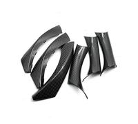 VSESTCDPB Cubiertas Manija Agarre Panel Puerta LHD Textura Fibra Carbono Moldura Protectora Reposabrazos para B&MW E90 E91 Serie 3 Sedan Wagon 2004-2012 Manija Interior Puerta(Textura de Carbono)