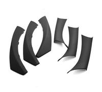 VSESTCDPB Cubiertas Manija Agarre Panel Puerta LHD Textura Fibra Carbono Moldura Protectora Reposabrazos para B&MW E90 E91 Serie 3 Sedan Wagon 2004-2012 Manija Interior Puerta(Negro)
