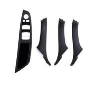 VSESTCDPB Juego Manijas Ajuste Panel Reposabrazos Puerta Delantera Interior para B&MW Serie 5 F10 / F11 / F18 520 523 525 528 530 535 2010-2017 Manija Interior Puerta(Black LHD 4PCS)