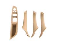 VSESTCDPB Juego Manijas Ajuste Panel Reposabrazos Puerta Delantera Interior para B&MW Serie 5 F10 / F11 / F18 520 523 525 528 530 535 2010-2017 Manija Interior Puerta(Beige LHD 4PCS)