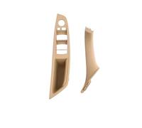 VSESTCDPB Juego Manijas Ajuste Panel Reposabrazos Puerta Delantera Interior para B&MW Serie 5 F10 / F11 / F18 520 523 525 528 530 535 2010-2017 Manija Interior Puerta(Beige LHD 2PCS)