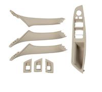 VSESTCDPB LHD RHD Reposabrazos Interior Puerta Juego Manijas Tracción Interior para B&MW Serie 5 F10 F11 F18 520i 523i 525i 528i 530i 535i 540i 2010-2017 Manija Interior Puerta(Ostra RHD)