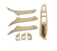 VSESTCDPB LHD RHD Reposabrazos Interior Puerta Juego Manijas Tracción Interior para B&MW Serie 5 F10 F11 F18 520i 523i 525i 528i 530i 535i 540i 2010-2017 Manija Interior Puerta(Color Beige)