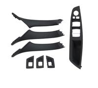VSESTCDPB LHD RHD Reposabrazos Interior Puerta Juego Manijas Tracción Interior para B&MW Serie 5 F10 F11 F18 520i 523i 525i 528i 530i 535i 540i 2010-2017 Manija Interior Puerta(RHD Negro)