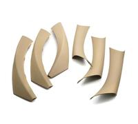 VSESTCDPB para B&MW E90 E91 Serie 3 Sedán Wagon 2004-2012 6pcs Cubierta Tirador Puerta Interior Coche Manija Interior Puerta(Beige)