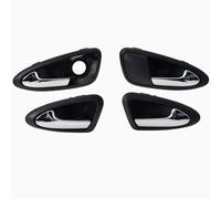 VSESTCDPB para Seat para Ibiza 6J 2010-2022 Manija De Puerta Interior Delantera Trasera Apertura Resistente Al Desgaste 6J1837113AAH1 Manija Interior Puerta(Bright Silver Set)