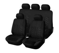 VSESTCDPB para Volvo C30 C70 S40 S60 S80 S90 V40 V50 V60 XC40 XC60 XC70 XC90 Fundas Asientos Coche Funda Asiento Coche(Negro,Conjunto Completo)