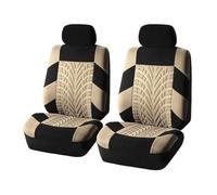 VSESTCDPB para Volvo C30 C70 S40 S60 S80 S90 V40 V50 V60 XC40 XC60 XC70 XC90 Fundas Asientos Coche Funda Asiento Coche(Beige,2 Piezas)