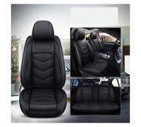 VSESTCDPB Protectores de Asiento para Hyundai HB20 Fundas Asiento Coche Cuero Universales Juego Completo(5 Piezas Negras)