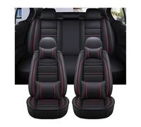 VSESTCDPB Protectores de Asiento para VW para Passat B5 para Polo 6r Fundas Asiento Coche Universales(9 Piezas Negro Rojo)