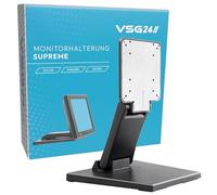 VSG24 92001 - Soporte para Monitor POS o PC Pantalla Táctil, Brazo de Soporte para Pantalla, Ajustable, Plegable y Regulable, VESA, Metálico, para Pantallas de 10 a 22 Pulgadas - Negro