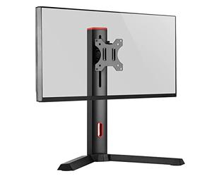 VSG24 92010 - Soporte para Monitor Pantalla Táctil, Monitor de PC, Stand para Display Pro-X Gamer, Ajustable, Regulable, VESA 75x75/100x100, Soporte Metálico para pantallas de 17 a 32 Pulgadas - Negro
