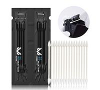 VSGO V-R01E - Hisopos de algodón sin polvo con palos de papel, varillas de microfibra empaquetadas al vacío compatibles con limpieza de cámara, limpieza electrónica, teclados, manualidades, limpieza