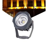VSHENG Bajo Voltaje Foco LED Giratorio Luz De Paisaje AC12/24V IP65 Resistente Al Agua Luz del Árbol para Chalets Exteriores Jardines Césped COB Focos(Warm White,10W-AC12V)