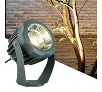 VSHENG Jardín Focos Foco LED Bajo Voltaje DC12/24V IP65 Resistente Al Agua Rotación De 360° COB Landschapslicht para Plazas Parques Chalets Exteriores(Green,30W-DC24V)