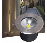 VSHENG LED Luz De Paisaje Exterior Luz Subterránea IP66 Resistente Al Agua AC85-265V Focos Empotrables para Jardín Patio Camino Escalón Lámpara Subterránea(Blue,3W)