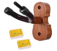 Vshinic Percha de pared para violín, gancho de madera para montaje en pared, soporte para violín con gancho de arco para hogar y estudio