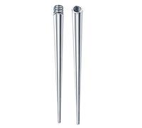 vsilay Juego de dilatadores de oreja de acero inoxidable para dilatador de oreja y nariz, 16 G, 14 G, kit de estiramiento de piercings, Acero inoxidable