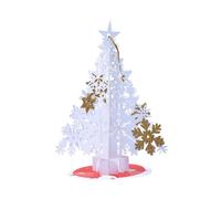 vsilay LIANXUE - Tarjetas de Navidad 3D emergentes con árbol de copo de nieve, tarjetas de felicitación, tarjetas de mensaje, decoración de Navidad para invitación de Año Nuevo 2024
