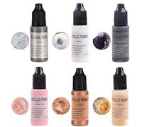 Vsilay - Tinta metálica de alcohol, 1 color, concentrada, brillo extremo, tintas a base de alcohol para resina epoxi, pintura acrílica para verter