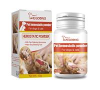 vsilay Tratamiento de polvo medicado para sangrado, polvo estíptico para perros, gatos, mascotas, perros, gatos, cuidado de la piel, polvo estíptico de 50 g