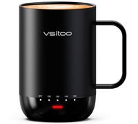 VSITOO S3 Pro - Taza inteligente de control de temperatura con tapa, calentador de taza de café con taza para escritorio, oficina en casa, taza de café calentada controlada por aplicaciones