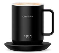VSITOO Taza Inteligente con Control de Temperatura S3, Acero Inoxidable Blanco de 10 onzas, S3-B