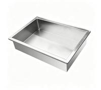 VSLreoiFX Bandeja Inoxidable para Aceite y condensado de Aire Acondicionado | Bandeja de drenaje metálica / bandeja de goteo HVAC para exhibidores de mostrador(29.5" x 17.7" x 3.9")