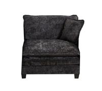 VSOGA Cloud Sofa One Seat, Modern Sectional Couch, for Living Room Bedroom and Apartment, Comfy Double Layer Upholstered Seat Cushion, Breathable Chenille Fabric, Black,DE501BBK