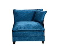 VSOGA Cloud Sofa One Seat, Modern Sectional Couch, for Living Room Bedroom and Apartment, Comfy Double Layer Upholstered Seat Cushion, Breathable Chenille Fabric, Blue,DE501BBL